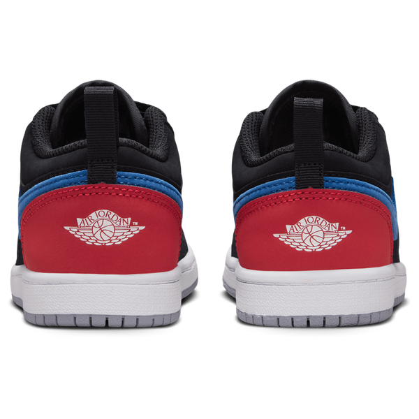 Jordan Retro 1 Low - Boys' Preschool - Summit White/Black/True Blue - Image 3