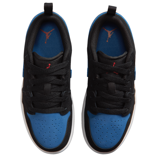 Jordan Retro 1 Low - Boys' Preschool - Summit White/Black/True Blue - Image 4