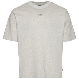 New Balance Oversized Center Chest Emblem Tonal T-Shirt - Men's - Grey