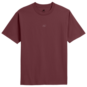 New Balance Oversized Center Chest Emblem Tonal T-Shirt - Men's - Burgundy