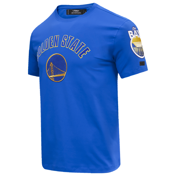 Pro Standard WARRIORS CLASSIC BRISTLE SJ TEE - Men's - Royal Blue - Image 3