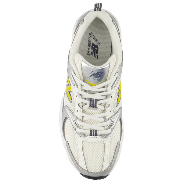 New Balance 530 - Women's - Silver Metallic/Sea Salt/Yellow - Image 3