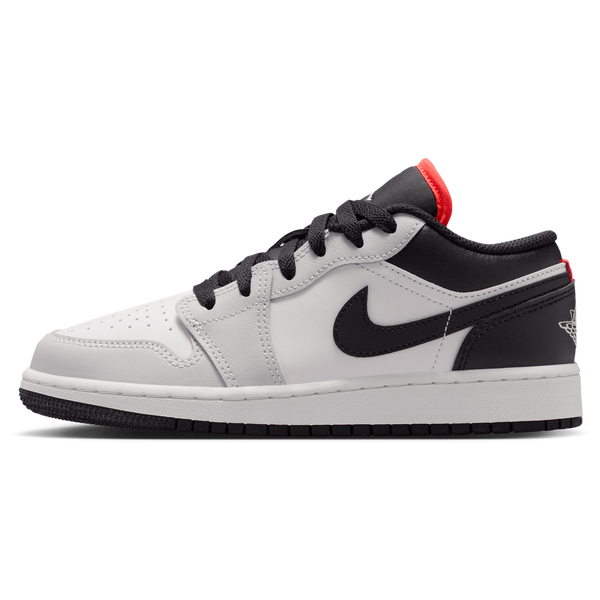 Jordan AJ 1 Low - Boys' Grade School - Black/Black/Summit White - Image 2