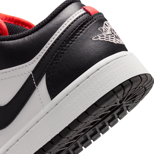 Jordan AJ 1 Low - Boys' Grade School - Black/Black/Summit White - Image 8