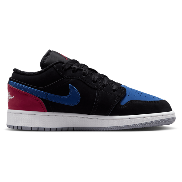 Jordan AJ 1 Low - Boys' Grade School - Black/Summit White/True Blue