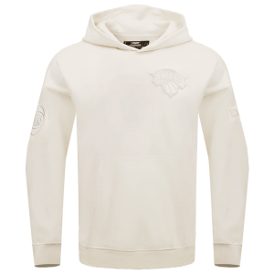 Pro Standard Knicks Neutral Drop Shoulder Pullover Hoodie - Men's - Eggshell