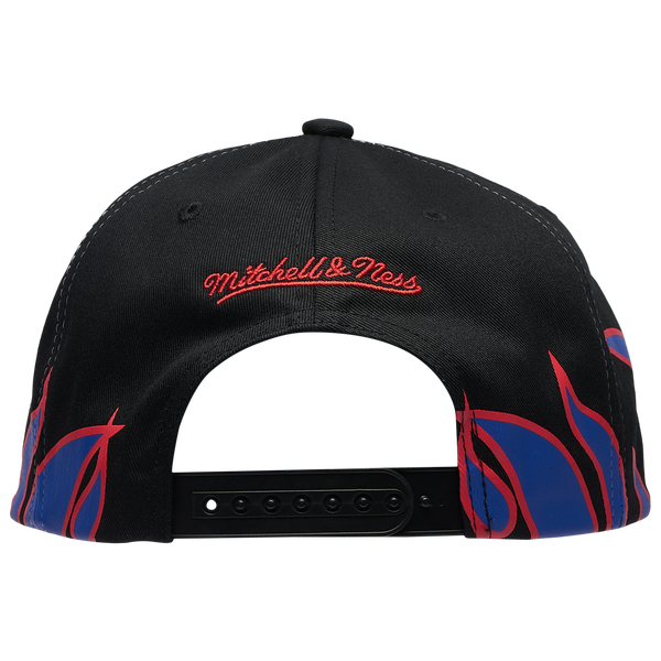 Mitchell & Ness Rangers Hot Head Pro Pinch Cap - Adult - Black/Multi - Image 4