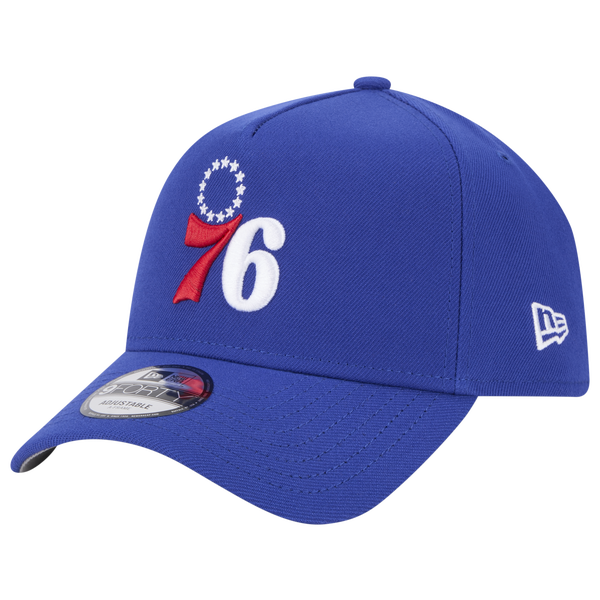 New Era 76ers A-Frame 9FORTY Adjustable Hat - Men's - Blue