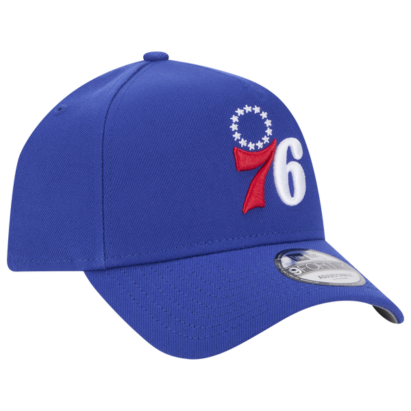 New Era 76ers A-Frame 9FORTY Adjustable Hat - Men's - Blue - Image 3