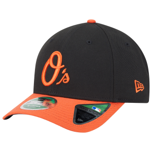 New Era Orioles Player Replica 9FORTY Cap - Men's - Black/Orange