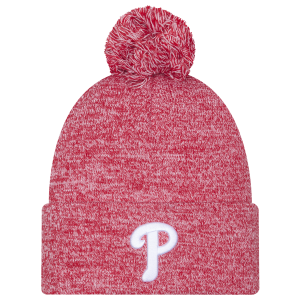 New Era Phillies Marl Pom Knit - Adult - Red