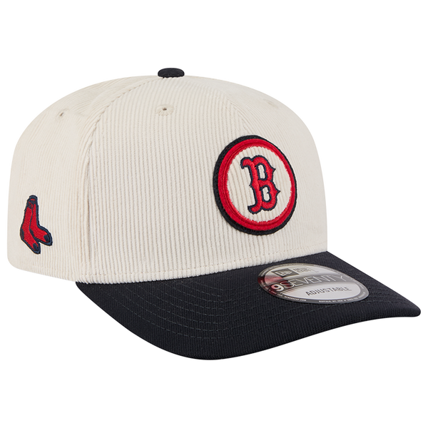 New Era Red Sox 9Seventy Cord Loyal Cap - Adult - White/Navy - Image 3