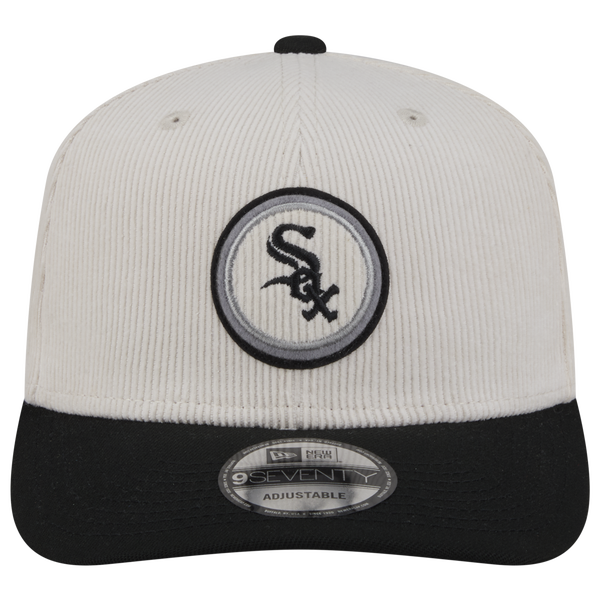 New Era White Sox 9Seventy Cord Loyal Cap - Adult - White/Black - Image 2