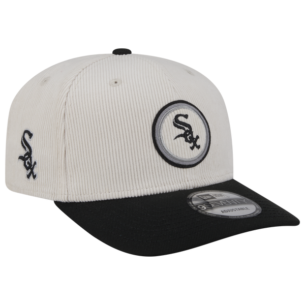 New Era White Sox 9Seventy Cord Loyal Cap - Adult - White/Black - Image 3
