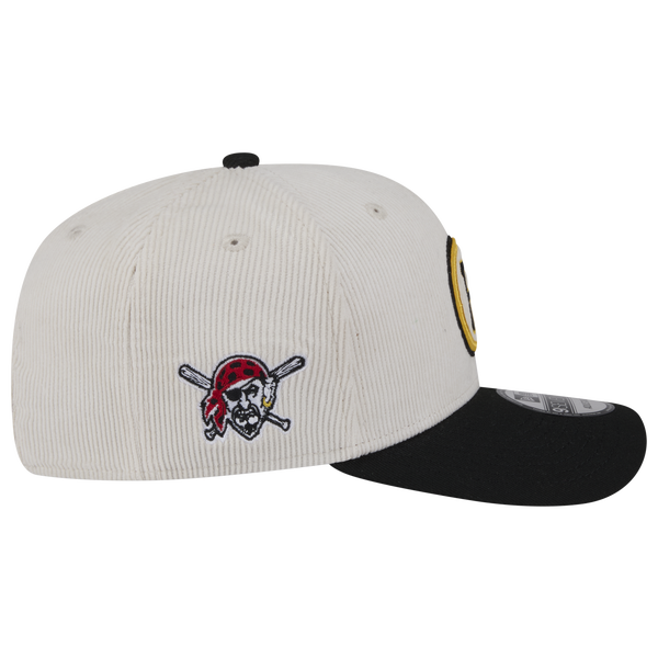 New Era Pirates 9Seventy Cord Loyal Cap - Adult - White/Black - Image 4