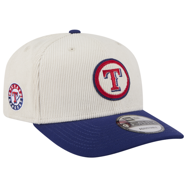 New Era Rangers 9Seventy Cord Loyal Cap - Adult - Navy/White - Image 3