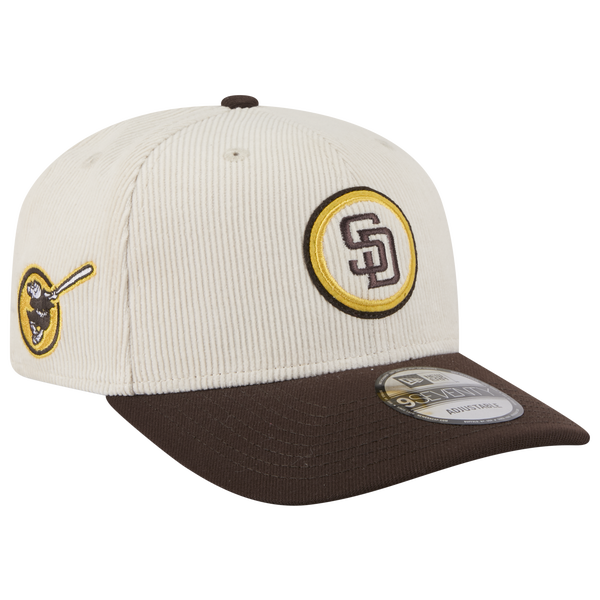 New Era Padres 9Seventy Cord Loyal Cap - Adult - White/Brown - Image 3