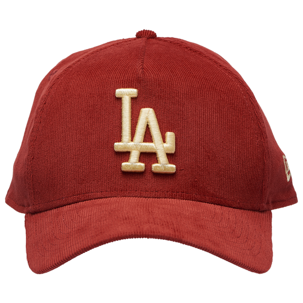 New Era Dodgers 9Forty A-Frame Tonal Cord Cap - Adult - Orange - Image 2