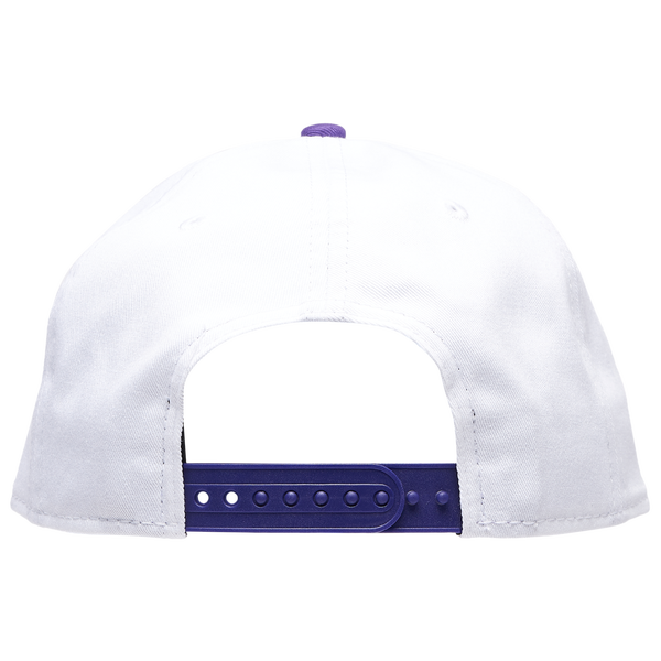New Era Vikings 9Forty A-Frame 2T Arch Cap - Adult - White/Purple - Image 4