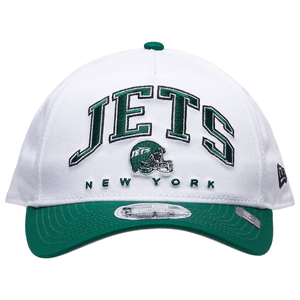 New Era Jets 9Forty A-Frame 2T Arch Cap - Adult - White/Green - Image 2