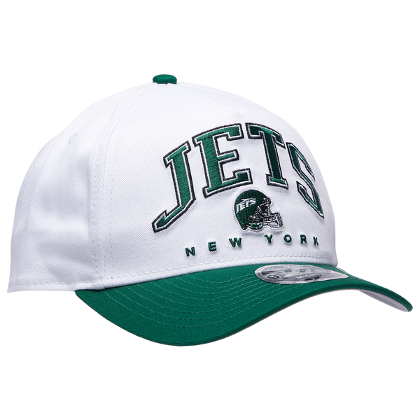 New Era Jets 9Forty A-Frame 2T Arch Cap - Adult - White/Green - Image 3