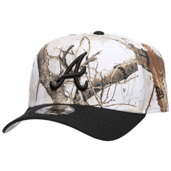 New Era Braves 9FORTY A-Frame Snow Realtree Cap - Adult - Black/Multi