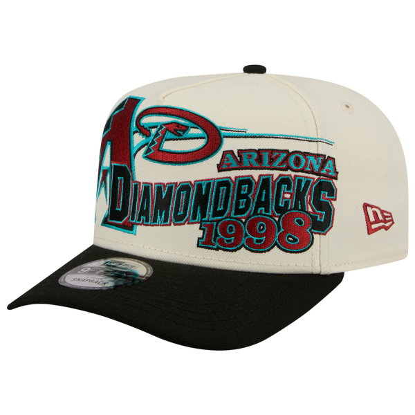 New Era Diamondbacks 9FIFTY A-Frame Classic Cap - Adult - White/Black