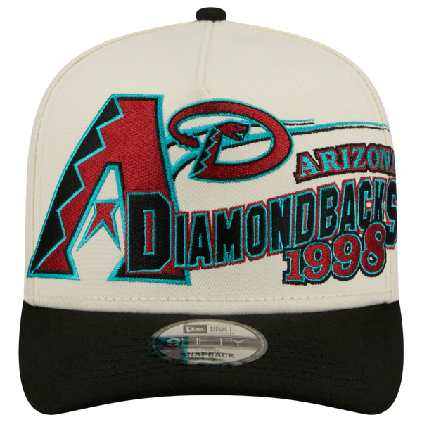 New Era Diamondbacks 9FIFTY A-Frame Classic Cap - Adult - White/Black - Image 2