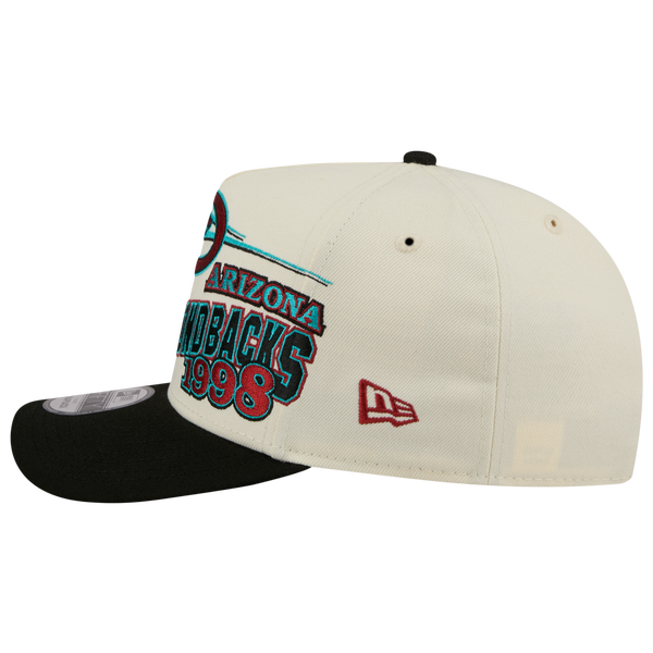 New Era Diamondbacks 9FIFTY A-Frame Classic Cap - Adult - White/Black - Image 5