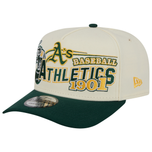New Era Athletics 9FIFTY A-Frame Classic Cap - Adult - White/Green