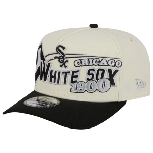 New Era White Sox 9FIFTY A-Frame Classic Cap - Adult - Black/White