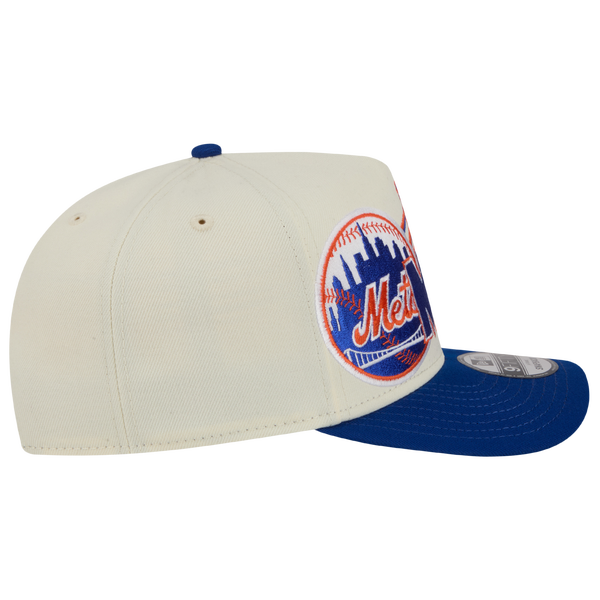 New Era Mets 9FIFTY A-Frame Classic Cap - Adult - White/Blue - Image 5