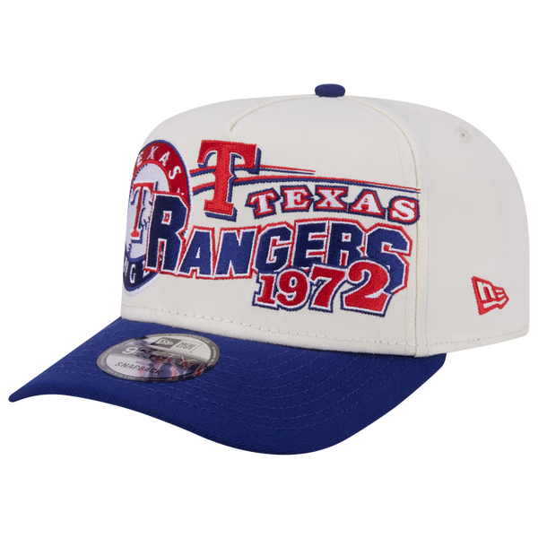 New Era Rangers 9FIFTY A-Frame Classic Cap - Adult - White/Navy