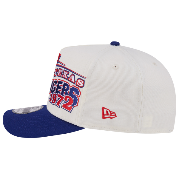 New Era Rangers 9FIFTY A-Frame Classic Cap - Adult - White/Navy - Image 5