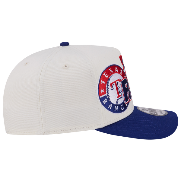 New Era Rangers 9FIFTY A-Frame Classic Cap - Adult - White/Navy - Image 6