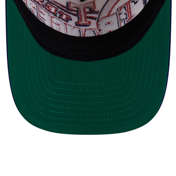 New Era Rangers 9FIFTY A-Frame Classic Cap - Adult - White/Navy - Image 7