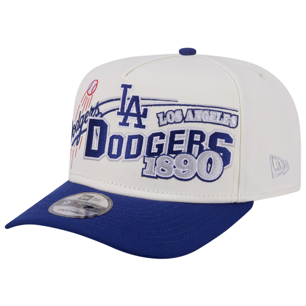 New Era Dodgers 9FIFTY A-Frame Classic Cap - Adult - White/Blue