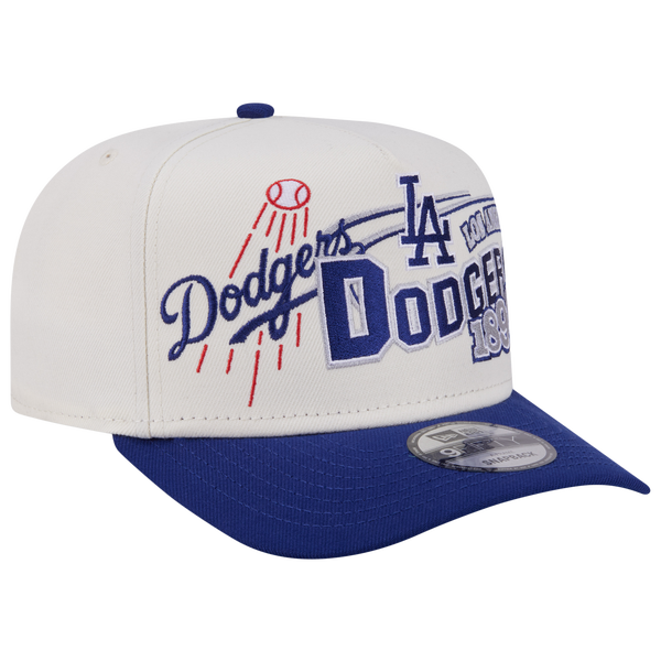 New Era Dodgers 9FIFTY A-Frame Classic Cap - Adult - White/Blue - Image 3