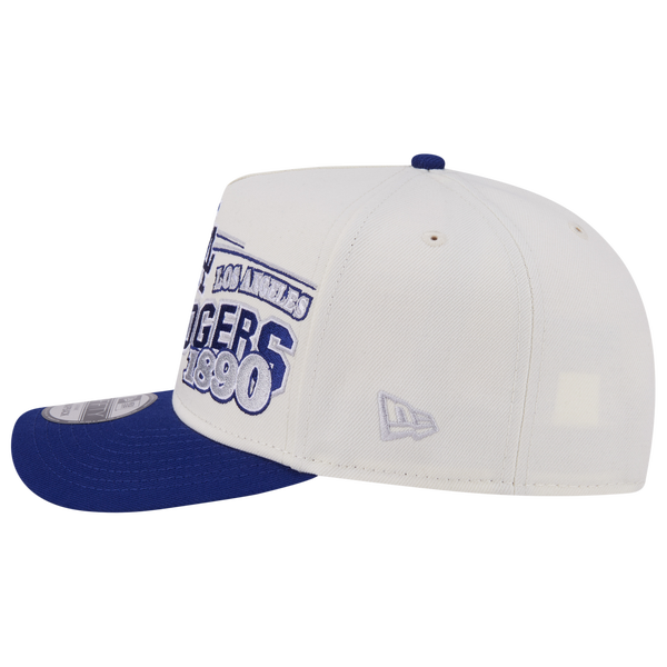 New Era Dodgers 9FIFTY A-Frame Classic Cap - Adult - White/Blue - Image 5