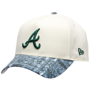 New Era Braves 9FORTY A-Frame Tonal RT Cap - Adult - Chrome/Olive Realtree