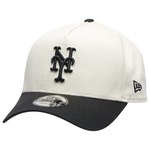 New Era Mets 940AF Herringbone Cap - Adult - Black/White