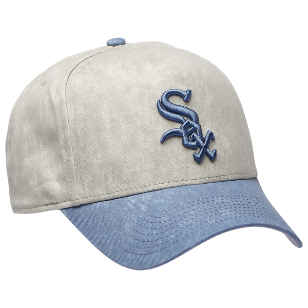 New Era White Sox 9FORTY A-Frame Washed Cap - Adult - Navy/Grey - Image 3