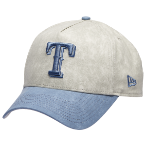 New Era Rangers 9FORTY A-Frame Washed Cap - Adult - Grey/Navy