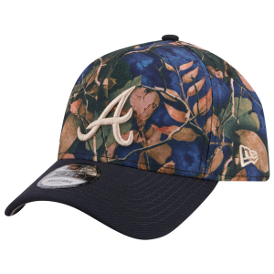 New Era Braves 9FORTY A-Frame Leaves Cap - Adult - Multi/Blue