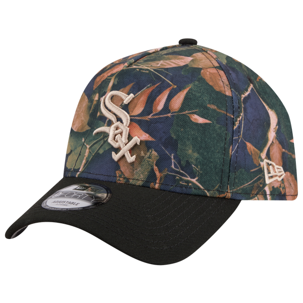 New Era White Sox 9FORTY A-Frame Leaves Cap - Adult - Multi/Blue