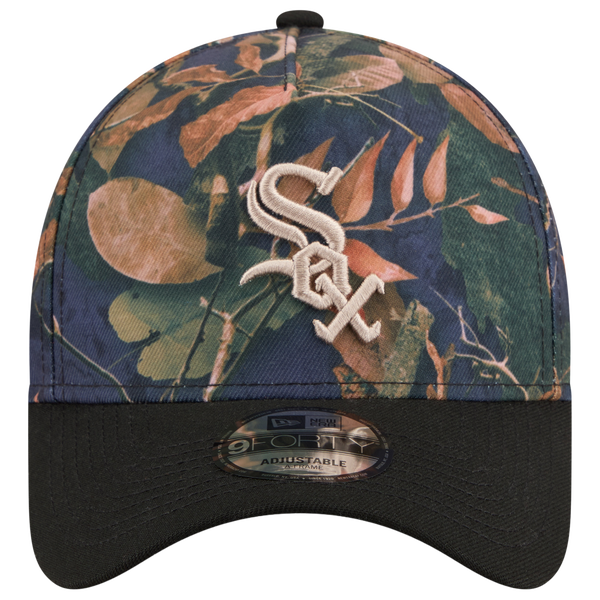 New Era White Sox 9FORTY A-Frame Leaves Cap - Adult - Multi/Blue - Image 2