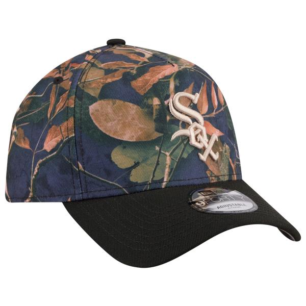 New Era White Sox 9FORTY A-Frame Leaves Cap - Adult - Multi/Blue - Image 3