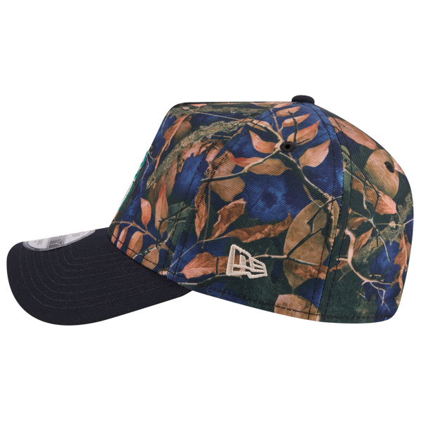 New Era Mariners 9FORTY A-Frame Leaves Cap - Adult - Multi/Blue - Image 5