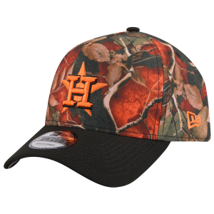 New Era Astros 9FORTY A-Frame Leaves Cap - Adult - Orange/Multi