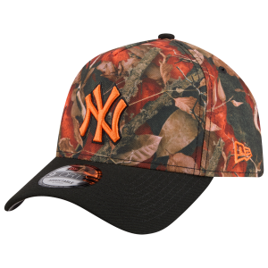 New Era Yankees 9FORTY A-Frame Leaves Cap - Adult - Orange/Multi